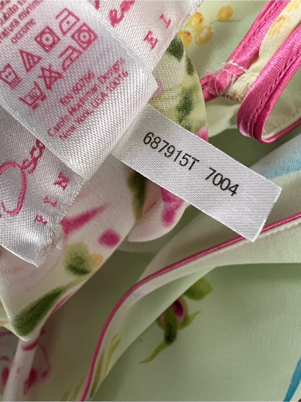 Oscar de la Renta Pink Label Floral Maxi Nightgown Slip Dress Women L Feminine - Picture 10 of 12